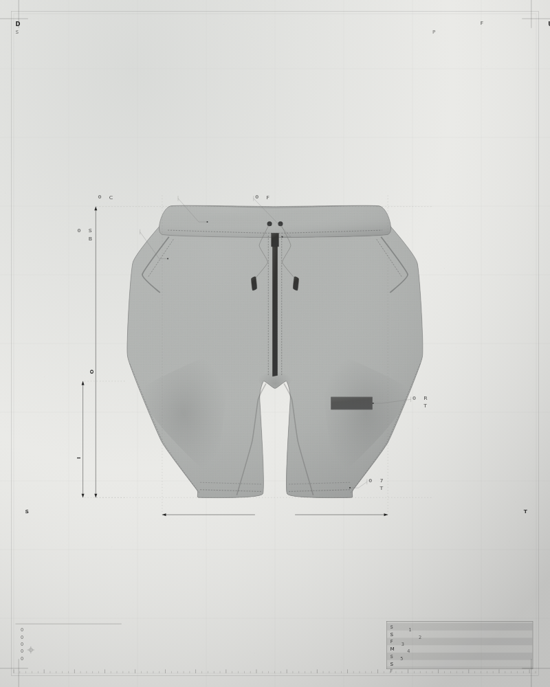 Split Training Short 7" — gambar teknis datar